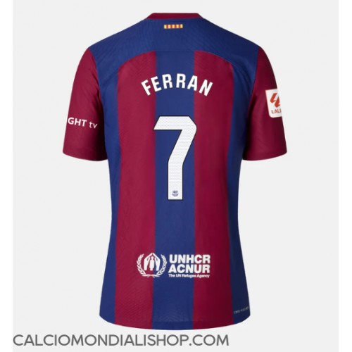 Maglie da calcio Barcelona Ferran Torres #7 Prima Maglia Femminile 2023-24 Manica Corta